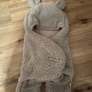 Swaddle Blankets Soft Infant Unisex Clothes Grey